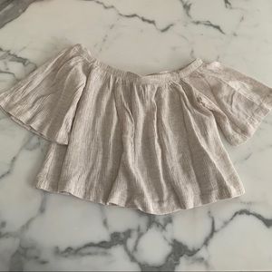 UO Cropped Off Shoulder Top